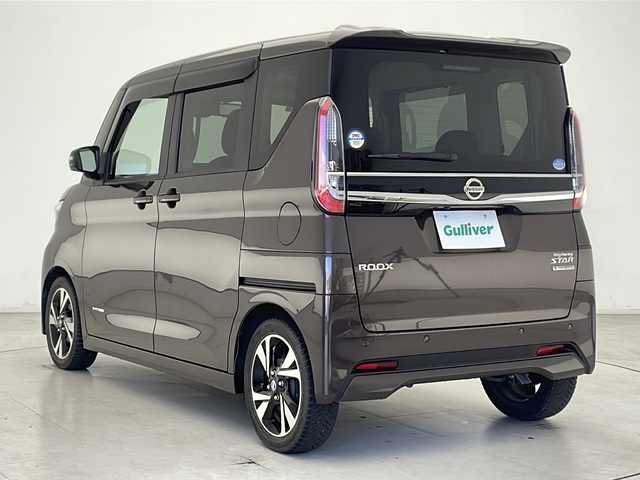 日産 ルークス HWS Gターボ プロパイロットED 千葉県 2020(令2)年 0.7万km アッシュブラウンM ワンオーナー/純正SDナビ/フルセグTV/Bluetooth/CD/DVD/バックカメラ/全方位カメラ/前側ドライブレコーダー/ビルトインETC/プロパイロット/両側パワースライドドア/先行車両発進通知/踏み間違い防止/追従クルーズコントロール/衝突被害軽減ブレーキ/LEDヘッドライト