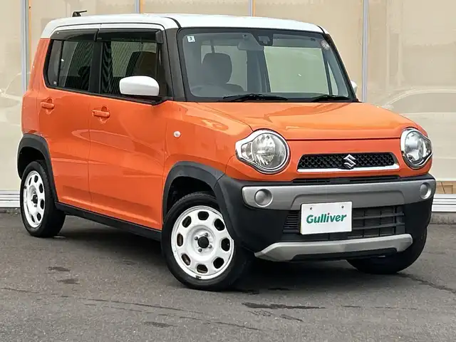 スズキ ハスラー G 神奈川県 2016(平28)年 4.8万km パッションオレンジマイカ/スペリアホワイト レーダーブレーキサポート/(衝突軽減ブレーキ)/メモリーナビTV（NR-MZ33）/(DVD/Bluetooth/USB)/前席シートヒーター/アイドリングストップ/ベンチシート/ドアバイザー/プッシュスタート/スマートキー×２本/バックカメラ/ETC