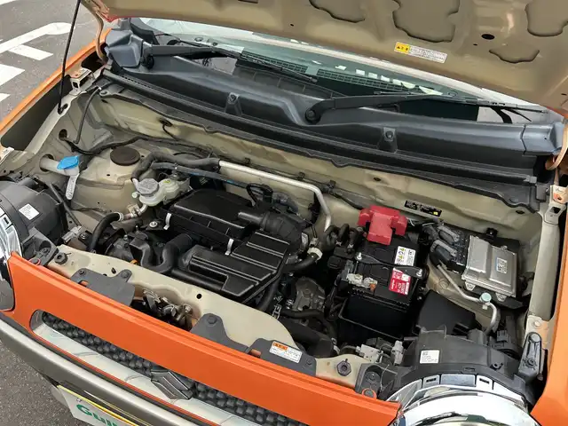 スズキ ハスラー G 神奈川県 2016(平28)年 4.8万km パッションオレンジマイカ/スペリアホワイト レーダーブレーキサポート/(衝突軽減ブレーキ)/メモリーナビTV（NR-MZ33）/(DVD/Bluetooth/USB)/前席シートヒーター/アイドリングストップ/ベンチシート/ドアバイザー/プッシュスタート/スマートキー×２本/バックカメラ/ETC