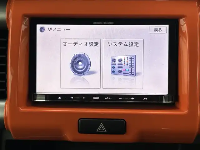 スズキ ハスラー G 神奈川県 2016(平28)年 4.8万km パッションオレンジマイカ/スペリアホワイト レーダーブレーキサポート/(衝突軽減ブレーキ)/メモリーナビTV（NR-MZ33）/(DVD/Bluetooth/USB)/前席シートヒーター/アイドリングストップ/ベンチシート/ドアバイザー/プッシュスタート/スマートキー×２本/バックカメラ/ETC