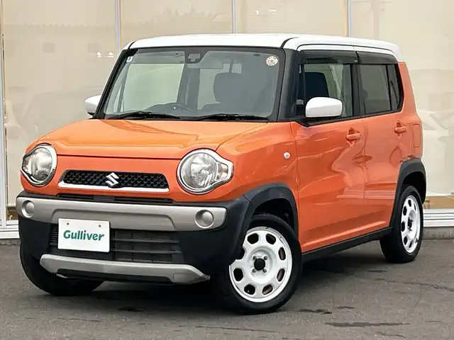 スズキ ハスラー G 神奈川県 2016(平28)年 4.8万km パッションオレンジマイカ/スペリアホワイト レーダーブレーキサポート/(衝突軽減ブレーキ)/メモリーナビTV（NR-MZ33）/(DVD/Bluetooth/USB)/前席シートヒーター/アイドリングストップ/ベンチシート/ドアバイザー/プッシュスタート/スマートキー×２本/バックカメラ/ETC