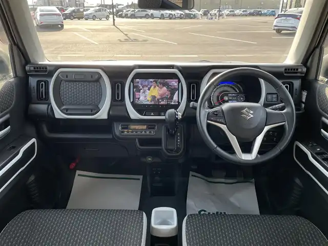 スズキ ハスラー HYBRID X 茨城県 2020(令2)年 8.4万km ピュアホワイトP 純正メモリナビ/全方位モニター/フルセグテレビ/ステアリングスイッチ/シートヒーターD＋N席/衝突被害軽減システム/横滑り防止装置/アイドリングストップ/スマートキー/スペアキー1本/フルフラットシート/ETC