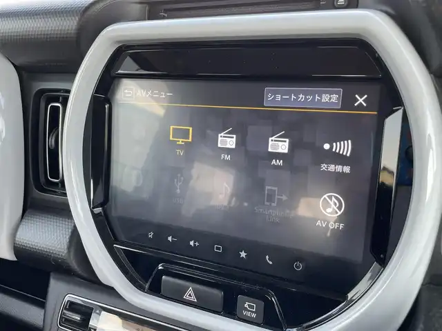 スズキ ハスラー HYBRID X 茨城県 2020(令2)年 8.4万km ピュアホワイトP 純正メモリナビ/全方位モニター/フルセグテレビ/ステアリングスイッチ/シートヒーターD＋N席/衝突被害軽減システム/横滑り防止装置/アイドリングストップ/スマートキー/スペアキー1本/フルフラットシート/ETC