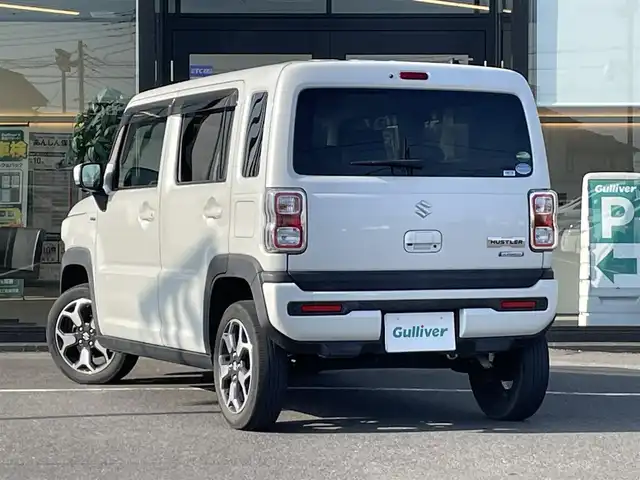 スズキ ハスラー HYBRID X 茨城県 2020(令2)年 8.4万km ピュアホワイトP 純正メモリナビ/全方位モニター/フルセグテレビ/ステアリングスイッチ/シートヒーターD＋N席/衝突被害軽減システム/横滑り防止装置/アイドリングストップ/スマートキー/スペアキー1本/フルフラットシート/ETC