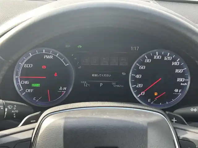 トヨタ クラウン ハイブリッド RS アドバンス 広島県 2019(平31)年 5.8万km シルバーM サンルーフ/純正ナビ　/　「Bluetooth/フルセグ/CD/DVD」　/全方位カメラ　/クリアランスソナー/シートヒーター　/ブラインドスポットモニター　/レーダークルーズコントロール/ヘッドアップディスプレイ　/ステアリングヒーター　/シートメモリ　/本革シート/パドルシフト　/前席パワーシート　/ＥＴＣ/前後ドライブレコーダー/オートマチックハイビーム/LEDヘッドライト（AUTO機能付き）/衝突軽減ブレーキシステム/車線逸脱防止システム/横滑り防止装置/スマートキー/プッシュスタート/ナビ取扱説明書/保証書/取扱説明書