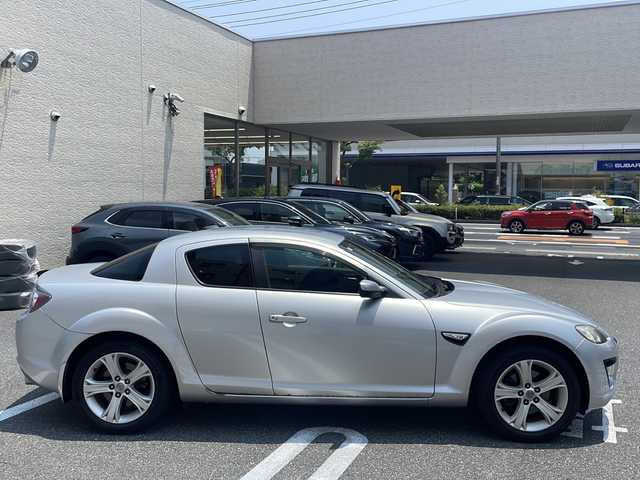 マツダ ＲＸ－８ 広島県 2008(平20)年 7万km サンライトシルバーメタリック /登録時走行距離/　　　　　　　69619キロ/ワンオーナー/社外ナビ/バックカメラ/ワンセグ/スペアキー×１/新車時整備手帳/　　【保証書】/取扱説明書/