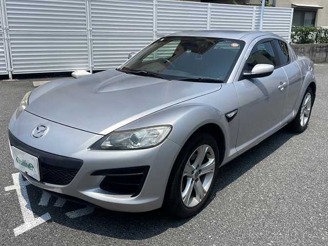マツダ ＲＸ－８ 広島県 2008(平20)年 7万km サンライトシルバーメタリック /登録時走行距離/　　　　　　　69619キロ/ワンオーナー/社外ナビ/バックカメラ/ワンセグ/スペアキー×１/新車時整備手帳/　　【保証書】/取扱説明書/