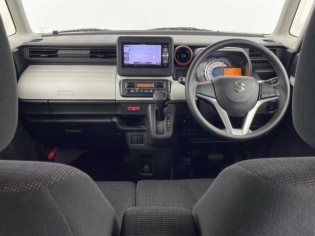 スズキ スペーシア HYBRID G 埼玉県 2018(平30)年 7.6万km ピュアホワイトP 社外SDナビ（AVIC-RW80）（Bluetooth　フルセグTV　CD　DVD　AM　FM）/バックカメラ/ビルトインETC/スタッドレスアルミ付き4本/ハロゲンヘッドライト/横滑り防止装置/衝突軽減ブレーキ/レーンキープアシスト/クリアランスソナー/純正フロアマット/オートライト
