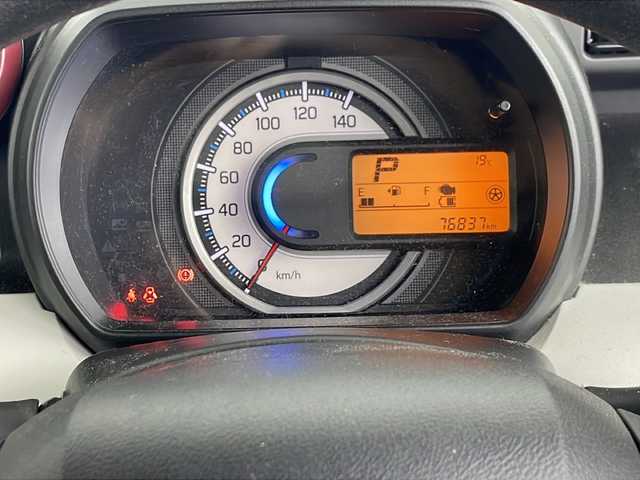 スズキ スペーシア HYBRID G 埼玉県 2018(平30)年 7.6万km ピュアホワイトP 社外SDナビ（AVIC-RW80）（Bluetooth　フルセグTV　CD　DVD　AM　FM）/バックカメラ/ビルトインETC/スタッドレスアルミ付き4本/ハロゲンヘッドライト/横滑り防止装置/衝突軽減ブレーキ/レーンキープアシスト/クリアランスソナー/純正フロアマット/オートライト