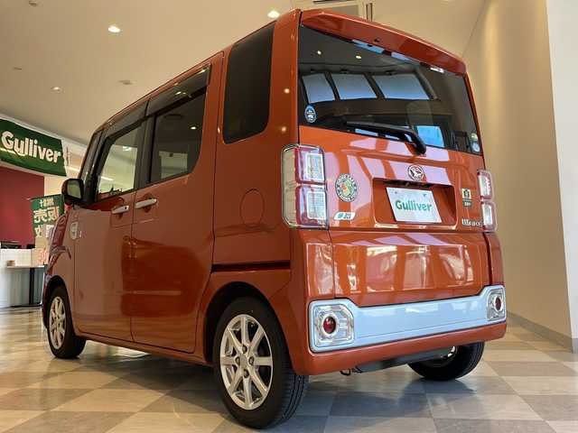 ダイハツ ウェイク X SA 福井県 2015(平27)年 4.6万km トニコオレンジメタリック 純正8インチSDHCナビ/フルセグTV/バックカメラ/スマートアシスト/ETC/前後ドライブレコーダー/100V電源/片側パワースライドドア/オートライト/LEDヘッドライト/純正14インチアルミホイール/盗難防止装置/純正フロアマット/プッシュスタート/スマートキー/スペアキー