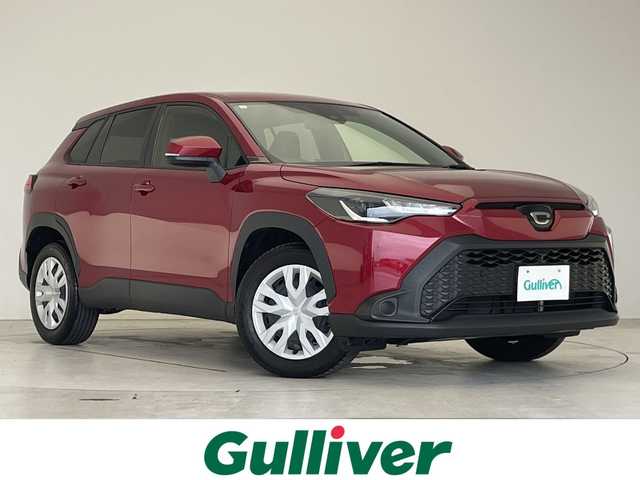 トヨタ カローラ クロス G 愛知県 2023(令5)年 2.4万km センシュアルレッドマイカ 純正ディズプレイオーディオ　ナビ機能なし/バックカメラ/アップルカープレイ/衝突軽減システム/レーダークルーズコントロール/オートホールド/本革ステアリング/LEDヘッドライト/ステアリングスイッチ/スマートキー/プッシュスタート