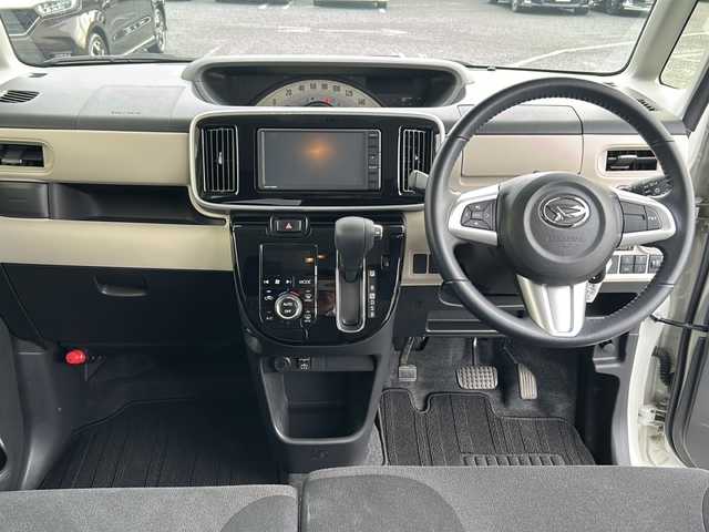 ダイハツ ムーヴ キャンバス X ブラックアクセント リミテッド SAⅢ 千葉県 2020(令2)年 1.5万km パールホワイトⅢ ディスプレイオーディオＤＵＫ－Ｗ６９Ｄ　全方位カメラ　　両側パワースライドドア　フロアマット純正 ドラレコ　Ｂｔ　オートライト　オートマチックハイビーム　コーナーセンサー アイドリングストップ