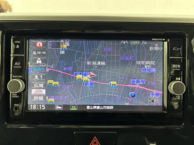 日産 デイズ ルークス ハイウェイスター Xターボ 富山県 2017(平29)年 2.9万km プレミアムパープルP 純正ナビ（CD DVD bluetooth MSV（SD））/フルセグTV/全周囲カメラ/衝突軽減ブレーキ/左パワースライドドア/社外AW付きスタッドレスタイヤセット/スマートキー/プッシュスタート/オートライト/LEDヘッドライト/フォグ/横滑防止装置/純正マット・バイザー/保証書、取説/スペアキー