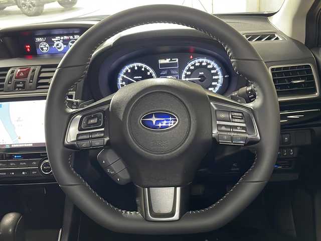 スバル レヴォーグ 1．6GT アイサイト 広島県 2017(平29)年 3.5万km ダークグレーメタリック OP黒革シート/純正8型ナビ/フロント/サイド/バックカメラ/パワーシート/ポジションメモリー/シートヒーター/アイサイト/・デジタルインナーミラー/・ブラインドスポットモニター/・プリクラッシュブレーキ/・レーンキープアシスト/・ハイビームアシスト/・レーダークルーズコントロール/・誤発進抑制機能/電動パーキングブレーキ/オートブレーキホールド/パドルシフト/LEDヘッドランプ/純正17インチAW/ETC/ドライブレコーダー