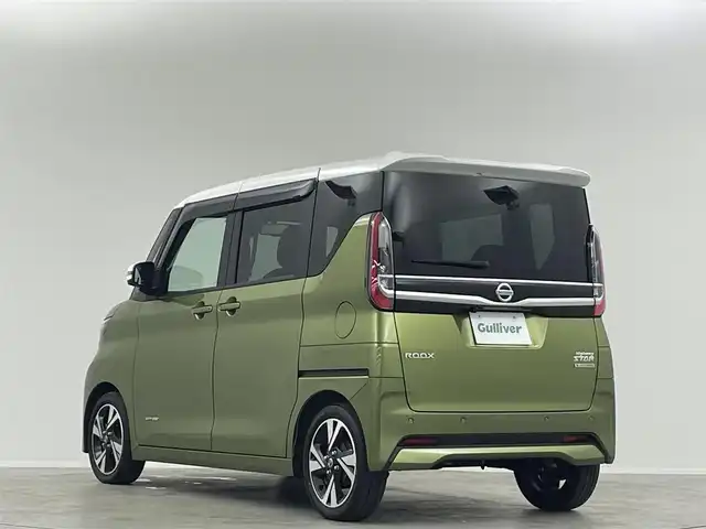 日産 ルークス HWS X プロパイロットED 埼玉県 2023(令5)年 1.2万km ホワイトソリッド/プレミアムオリーブM 純正９型ＤＡ　全方位　両側電動　ＥＴＣ　ＬＥＤ　コネクトナビ　レーダークルーズコントロール　アイドリングストップ　Ｂｌｕｅｔｏｏｔｈ　衝突軽減　オートハイビーム　レーンキープ　ドライブレコーダー ベンチシート　純正フロアマット　コーナーセンサー　純正15インチアルミ　スマートキー　プッシュスタート