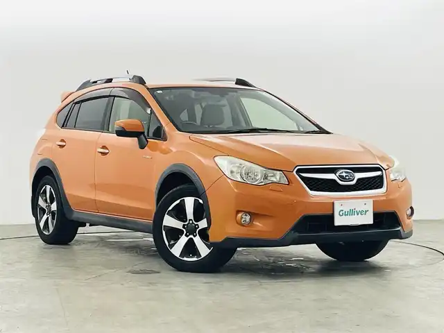 スバル インプレッサ ＸＶ ハイブリッド 2．0i－L アイサイト 福島県 2014(平26)年 7.6万km タンジェリンオレンジパール ４ＷＤ/アイサイト/・レーダークルーズコントロール/・レーンアシスト/純正ナビ/　CN-LR700D/・バックカメラ/・フルセグＴV/・BT/DVD/CD/AM/FM/ドラレコ/パドルシフト/革巻きステアリング/ＨＩＤ/・オートライト/・フォグランプ/純正フロアマット/取説/保証書/ドアバイザー/スマートキー/スペアキー/ルーフレール