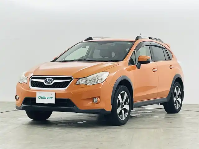 スバル インプレッサ ＸＶ ハイブリッド 2．0i－L アイサイト 福島県 2014(平26)年 7.6万km タンジェリンオレンジパール ４ＷＤ/アイサイト/・レーダークルーズコントロール/・レーンアシスト/純正ナビ/　CN-LR700D/・バックカメラ/・フルセグＴV/・BT/DVD/CD/AM/FM/ドラレコ/パドルシフト/革巻きステアリング/ＨＩＤ/・オートライト/・フォグランプ/純正フロアマット/取説/保証書/ドアバイザー/スマートキー/スペアキー/ルーフレール
