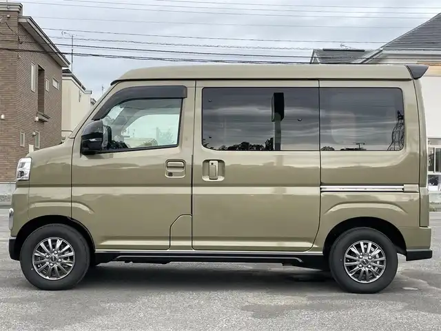 ダイハツ アトレー バン RS 道央・札幌 2023(令5)年 0.3万km オフビートカーキM ４WD/社外メモリーナビ/CD/DVD/BT/フルセグ/衝突被害軽減ブレーキ/横滑り防止装置/レーダークルーズコントロール/レーンキープアシスト/クリアランスソナー/バックカメラ/ドライブレコーダー/アイドリングストップ/両側パワースライドドア/ステアリングリモコン/リアスポイラー/プッシュスタート/スマートキー/LEDヘッドライト/オートライト/オートハイビーム/フォグランプ/電動格納ミラー/ウィンカーミラー/純正フロアマット/ドアバイザー/スペアキー/社外エンジンスターター/鉄チンホイール付冬タイヤ積込/（純正ホイールキャップ付）/145/80/R12/2023年/山8mm