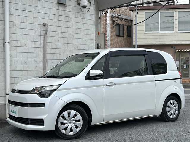 トヨタ スペイド F 神奈川県 2012(平24)年 4.3万km ホワイトパールクリスタルシャイン ワンオーナー/純正ナビ（FM/AM/CD/ワンセグTV/BT)/バックカメラ/ETC/プッシュスタート/オートエアコン/パワーステアリング/ABS/横滑り防止装置/盗難防止装置/電動格納ウィンカーミラー/片側パワースライドドア/純正アルミホイール/保証書/取扱説明書/スペアキー×１