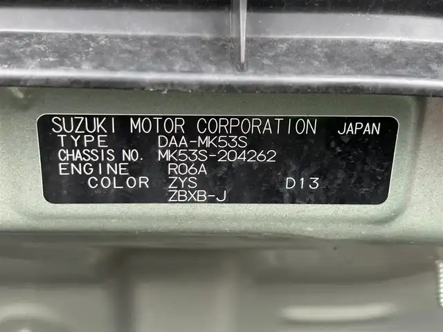 スズキ スペーシア HYBRID X 和歌山県 2019(平31)年 4.5万km ツールグリーンパールメタリック 社外7インチナビ（AVIC-RZ302）/フルセグTV/CD/DVD/衝突軽減ブレーキ/レーンキープアシスト/横滑り防止/オートライト/後方コーナーセンサー/ETC/両側パワスラ/ドラレコ/シートヒーター/後席サーキュレーター/後席ロール式サンシェード/レベライザー/Pスタート/アイドリングストップ