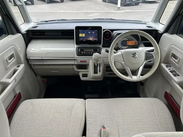 スズキ スペーシア HYBRID X 和歌山県 2019(平31)年 4.5万km ツールグリーンパールメタリック 社外7インチナビ（AVIC-RZ302）/フルセグTV/CD/DVD/衝突軽減ブレーキ/レーンキープアシスト/横滑り防止/オートライト/後方コーナーセンサー/ETC/両側パワスラ/ドラレコ/シートヒーター/後席サーキュレーター/後席ロール式サンシェード/レベライザー/Pスタート/アイドリングストップ