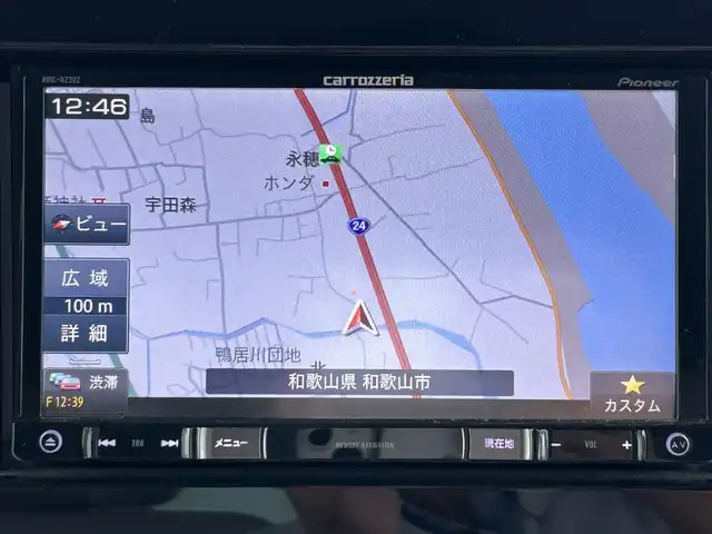 スズキ スペーシア HYBRID X 和歌山県 2019(平31)年 4.5万km ツールグリーンパールメタリック 社外7インチナビ（AVIC-RZ302）/フルセグTV/CD/DVD/衝突軽減ブレーキ/レーンキープアシスト/横滑り防止/オートライト/後方コーナーセンサー/ETC/両側パワスラ/ドラレコ/シートヒーター/後席サーキュレーター/後席ロール式サンシェード/レベライザー/Pスタート/アイドリングストップ