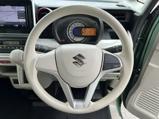 スズキ スペーシア HYBRID X 和歌山県 2019(平31)年 4.5万km ツールグリーンパールメタリック 社外7インチナビ（AVIC-RZ302）/フルセグTV/CD/DVD/衝突軽減ブレーキ/レーンキープアシスト/横滑り防止/オートライト/後方コーナーセンサー/ETC/両側パワスラ/ドラレコ/シートヒーター/後席サーキュレーター/後席ロール式サンシェード/レベライザー/Pスタート/アイドリングストップ