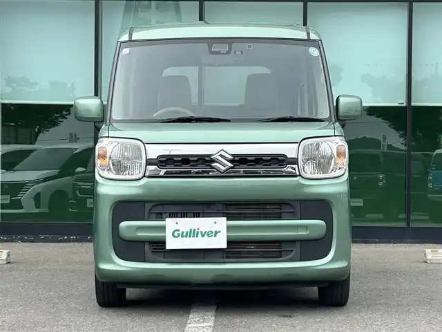 スズキ スペーシア HYBRID X 和歌山県 2019(平31)年 4.5万km ツールグリーンパールメタリック 社外7インチナビ（AVIC-RZ302）/フルセグTV/CD/DVD/衝突軽減ブレーキ/レーンキープアシスト/横滑り防止/オートライト/後方コーナーセンサー/ETC/両側パワスラ/ドラレコ/シートヒーター/後席サーキュレーター/後席ロール式サンシェード/レベライザー/Pスタート/アイドリングストップ