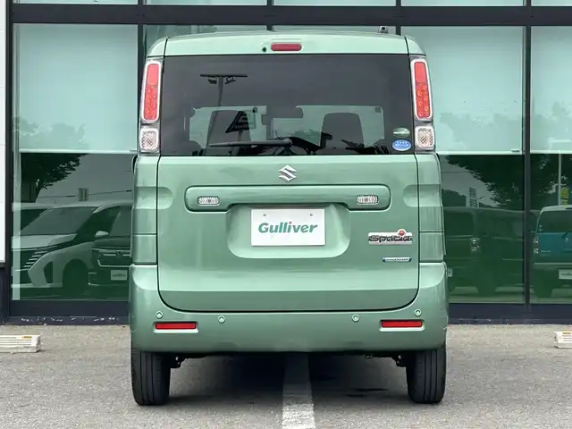 スズキ スペーシア HYBRID X 和歌山県 2019(平31)年 4.5万km ツールグリーンパールメタリック 社外7インチナビ（AVIC-RZ302）/フルセグTV/CD/DVD/衝突軽減ブレーキ/レーンキープアシスト/横滑り防止/オートライト/後方コーナーセンサー/ETC/両側パワスラ/ドラレコ/シートヒーター/後席サーキュレーター/後席ロール式サンシェード/レベライザー/Pスタート/アイドリングストップ