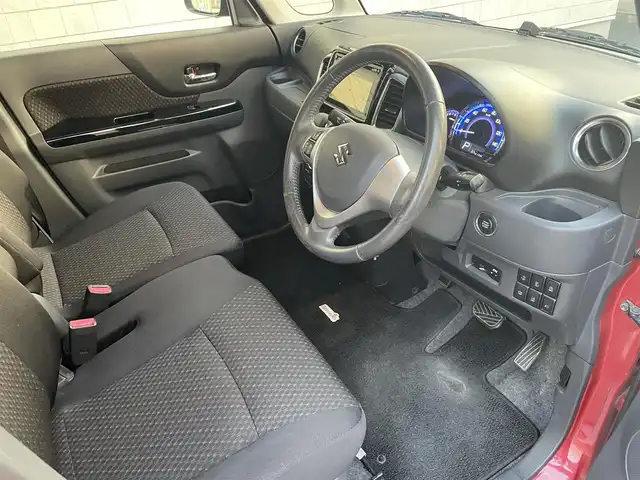 スズキ スペーシア カスタム XS 愛知県 2015(平27)年 6.5万km フェニックスレッドパール ・純正メーカーオプションナビ/・フルセグテレビ/・CD/DVD再生機能/・Bluetooth/USB/AUX接続機能/・全方位カメラ/・ETC/・両側電動スライドドア/・ベンチシート/・純正フロアマット/・純正15インチアルミホイール/・純正HIDヘッドライト/・オートライト/・衝突軽減ブレーキ/・レーンキープアシスト/・アイドリングストップ/・スマートキー/・オートエアコン