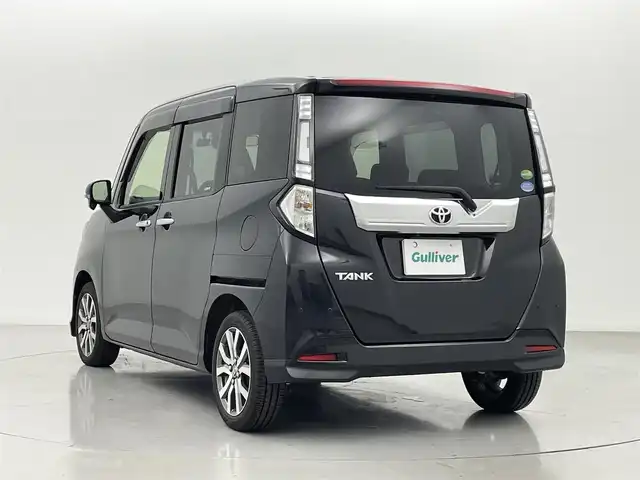 トヨタ タンク カスタムG－T 熊本県 2019(令1)年 2.3万km ブラックマイカメタリック 禁煙車　/社外ナビ　CN-E330D/バックカメラ　/社外前後ドライブレコーダー　/ビルトインＥＴＣ　/両側パワースライドドア　/クルーズコントロール/前後クリアランスソナー　/スマートアシストIII/・衝突軽減ブレーキ/・レーンキープアシスト/・先行車発進お知らせ/・前後誤発進抑制機能/・オートマチックハイビーム/横滑り防止/オートライト/LEDヘッドライト/フォグライト/スマートキー/プッシュスタート