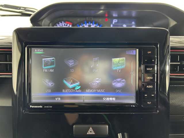 スズキ ワゴンＲ スティングレー HYBRID X 佐賀県 2017(平29)年 6.8万km ブルーイッシュブラックパール3 衝突被害軽減システム/車線逸脱警報/純正7インチナビ/AM/FM/CD/DVD/Bluetooth/ルセグTV/全方位カメラ/ステアリングスイッチ/革巻きステアリング/前方ドライブレコーダー/ビルトインETC/運転席シートヒーター/ヘッドアップディスプレイ/オートマチックヘッドライト/LEDヘッドライト/フォグランプ/電動格納ミラー/シートリフター/ドアバイザー