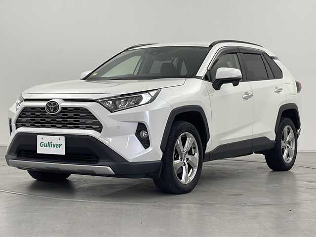 トヨタ ＲＡＶ４ G 群馬県 2019(令1)年 4.3万km ホワイトパールクリスタルシャイン 純正９型ナビ　バックカメラ　ルーフレール　電動リアゲート　衝突被害軽減ブレーキ　アダプティブクルーズコントロール　ＢＳＭ　ステアリングヒーター　ビルトインＥＴＣ　シートメモリー　パワーシート　禁煙車