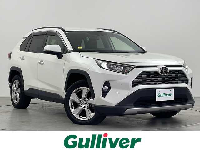 トヨタ ＲＡＶ４ G 群馬県 2019(令1)年 4.3万km ホワイトパールクリスタルシャイン 純正９型ナビ　バックカメラ　ルーフレール　電動リアゲート　衝突被害軽減ブレーキ　アダプティブクルーズコントロール　ＢＳＭ　ステアリングヒーター　ビルトインＥＴＣ　シートメモリー　パワーシート　禁煙車