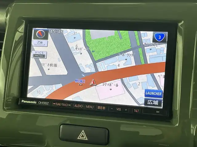 スズキ ハスラー Jスタイル 福岡県 2015(平27)年 9.7万km クールカーキパールメタリック/ホワイト2トーンルーフ 社外ナビ（フルセグＴＶ）　/バックカメラ　/ビルトインＥＴＣ　/前後ドライブレコーダー　/衝突被害軽減ブレーキ　/横滑り防止装置　/アイドリングストップ　/シートヒーター　/電動格納式ドアミラー　/プッシュスタート