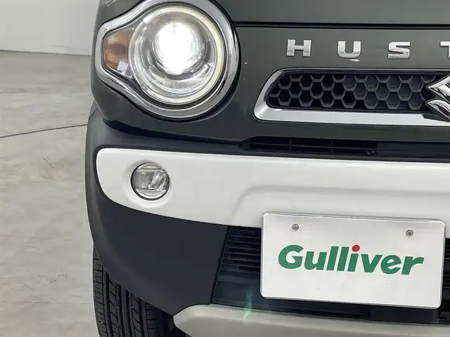 スズキ ハスラー Jスタイル 福岡県 2015(平27)年 9.7万km クールカーキパールメタリック/ホワイト2トーンルーフ 社外ナビ（フルセグＴＶ）　/バックカメラ　/ビルトインＥＴＣ　/前後ドライブレコーダー　/衝突被害軽減ブレーキ　/横滑り防止装置　/アイドリングストップ　/シートヒーター　/電動格納式ドアミラー　/プッシュスタート