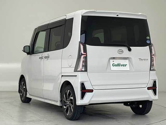 ダイハツ タント カスタム X スタイルセレクション 沖縄県 2021(令3)年 4.2万km シャイニングホワイトパール 純正ナビ(NSZN-W65D)/ＣＤ/ＤＶＤ/Bluetooth接続/ＥＴＣ/バックカメラ/両側パワースライドドア/衝突軽減ブレーキ/コーナーセンサー（後方）/オートマチックハイビーム/ハーフレザーシート/前席シートヒーター/純正フロアマット/純正14インチアルミホイール/プッシュスタート/スマートキー