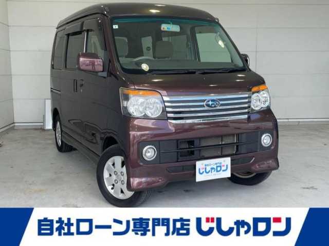 スバル ディアス ワゴン RS 沖縄県 2013(平25)年 3万km プラムブラウンクリスタルマイカ (株)IDOMが運営する【じしゃロンコザ店】の自社ローン専用車両になりますこちらは現金またはオートローンご利用時の価格です。自社ローンご希望の方は別途その旨お申付け下さい/社外ナビ　/TV　/ETC　/CD再生　/リモコンキー　/スペアキー　/パワーステアリング　/パワーウィンドウ　/純正アルミホイール　/純正フロアマット