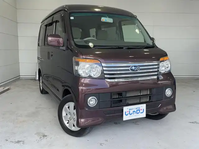 スバル ディアス ワゴン RS 沖縄県 2013(平25)年 3万km プラムブラウンクリスタルマイカ (株)IDOMが運営する【じしゃロンコザ店】の自社ローン専用車両になりますこちらは現金またはオートローンご利用時の価格です。自社ローンご希望の方は別途その旨お申付け下さい/社外ナビ　/TV　/ETC　/CD再生　/リモコンキー　/スペアキー　/パワーステアリング　/パワーウィンドウ　/純正アルミホイール　/純正フロアマット