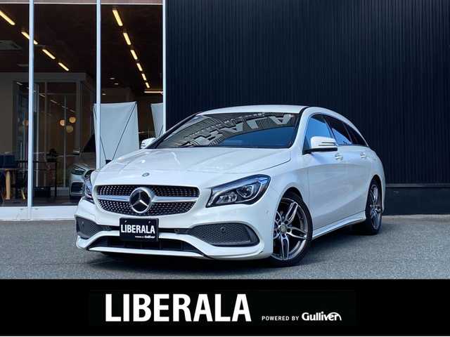 メルセデス・ベンツ ＣＬＡ１８０ Sブレイク　スポーツ 福岡県 2016(平28)年 9.4万km カルサイトホワイト AMGライン/AMGスポーツステアリング/18インチアルミホイール/ベーシックパッケージ/シートヒーター/レーダーセーフティパッケージ/ブラインドスポット/レーンキープ/純正ナビ/CD/DVD/ETC/黒半革シート/パワーシート/メモリーシート/LEDヘッドライト/スマートキー/保証書/取扱説明書