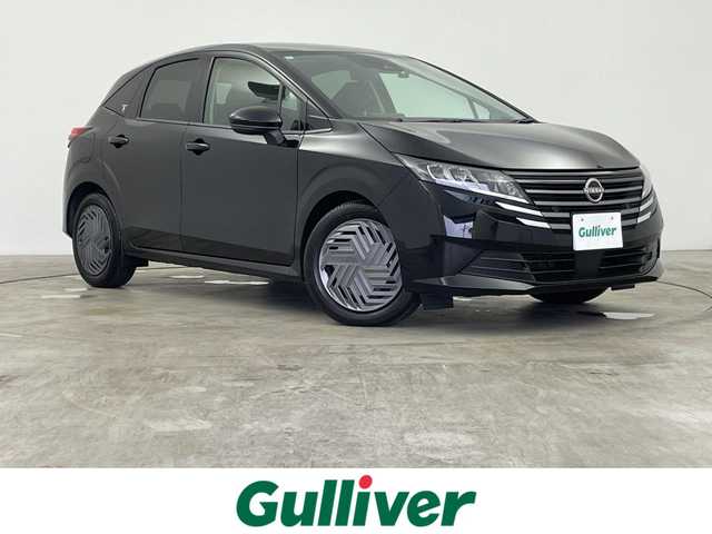 日産 ノート X 群馬県 2024(令6)年 0.6万km スーパーブラック 純正９インチナビ　バックカメラ　全方位運転支援システム　ＬＥＤ　ＡＨＢ　オートブレーキホールド　ステアリングリモコン　ドライブレコーダー　ＥＴＣ２．０　スマートキー　プッシュスタート　禁煙車