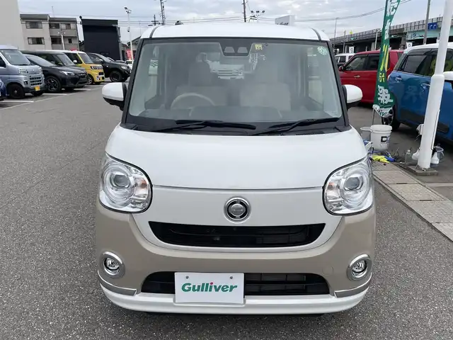 ダイハツ ムーヴ キャンバス G メイクアップ リミテッド　SAⅢ 石川県 2022(令4)年 2万km ベージュⅡ 社外メモリーナビ/社外CD/ワンセグTV/全方位カメラ/LEDヘッドライト/ETC/両側パワースライドドア/スマートキー/プッシュスタート/電動ミラー/レーダーブレーキ/保証書