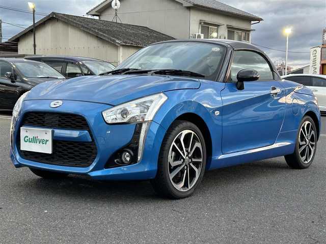 ダイハツ コペン ローブ 広島県 2018(平30)年 2.8万km クリアブルークリスタルメタリック 純正ナビ/（CD/DVD/フルセグTV/Bluetooth）/ETC/ドライブレコーダー/シートヒーター/純正16インチAW/ステアリングスイッチ/LEDヘッドライト/フォグランプ/純正フロアマット/プッシュスタート/スペアキー