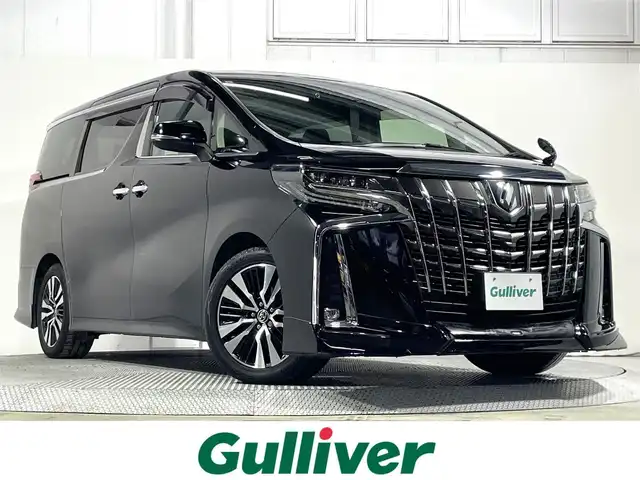トヨタ アルファード S Cパッケージ 大阪府 2019(令1)年 4.8万km ブラック サンルーフ 黒革シート TRDエアロ ALPINE11incナビTV フリップダウンモニター デジタルインナーミラー パワーシート/ヒーター/エアコン ハンドルヒーター 電動リアゲート レーダーC 衝突軽減B レーンアシスト BSM