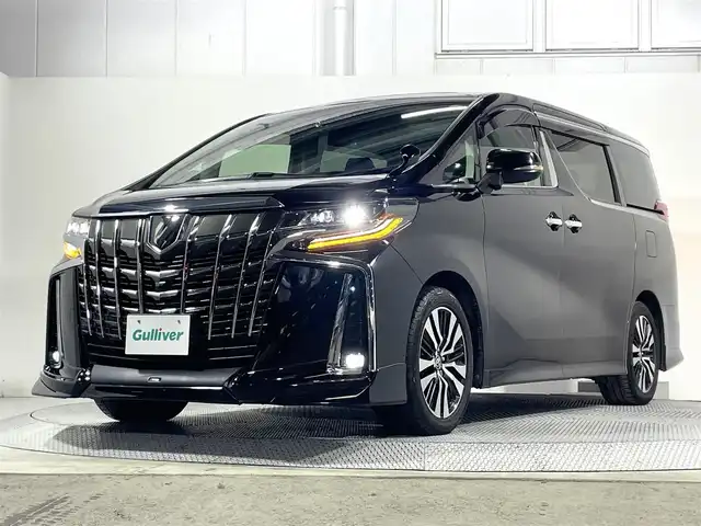トヨタ アルファード S Cパッケージ 大阪府 2019(令1)年 4.8万km ブラック サンルーフ 黒革シート TRDエアロ ALPINE11incナビTV フリップダウンモニター デジタルインナーミラー パワーシート/ヒーター/エアコン ハンドルヒーター 電動リアゲート レーダーC 衝突軽減B レーンアシスト BSM