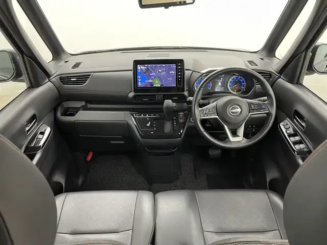 日産 ルークス HWS Gターボ プロパイロットED 岡山県 2023(令5)年 1.1万km オーシャンブルーP 純正9インチナビ /（フルセグ/Bluetooth）/プロパイロット/衝突軽減ブレーキ /両側電動スライド /アラウンドビューモニター /ビルトインETC /ヘッドライト /コーナーセンサー/オートハイビーム/プッシュスタート /スマートキー/アイドリングストップ/ミュージックサーバー/ミュージックプレーヤー接続/フォグランプ