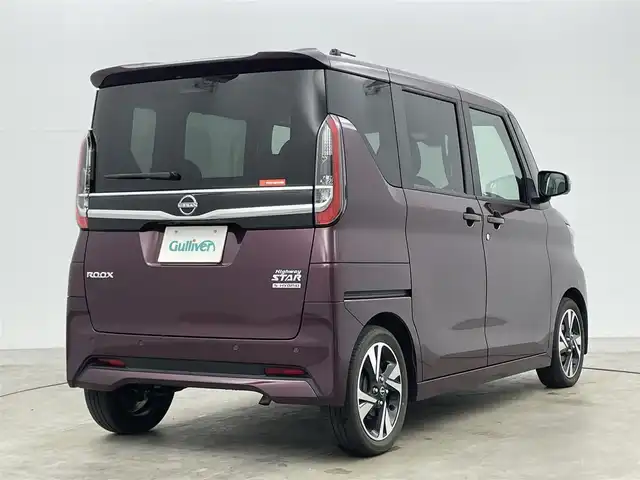 日産 ルークス HWS Gターボ プロパイロットED 岡山県 2023(令5)年 1.1万km オーシャンブルーP 純正9インチナビ /（フルセグ/Bluetooth）/プロパイロット/衝突軽減ブレーキ /両側電動スライド /アラウンドビューモニター /ビルトインETC /ヘッドライト /コーナーセンサー/オートハイビーム/プッシュスタート /スマートキー/アイドリングストップ/ミュージックサーバー/ミュージックプレーヤー接続/フォグランプ