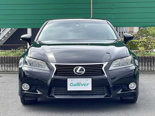 レクサス ＧＳ 450h Iパッケージ 茨城県 2012(平24)年 4.4万km ブラック 純正HDDナビ(CD/DVD/USB/AUX/BT/フルセグTV)/バックカメラ/クルーズコントロール/パドルシフト/黒革シート/前席シートヒーター/エアシート/前席パワーシート/ヘッドアップディスプレイ/ビルトインETC/前後ドライブレコーダー/電動式リアサンシェード/横滑り防止装置/オートライト/フォグランプ/ステアリングスイッチ/純正フロアマット/純正ドアバイザー/スペアキー×1/保証書/取扱説明書