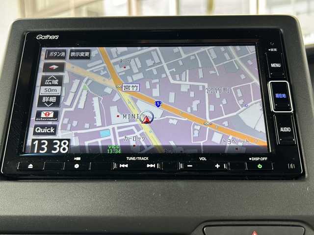 ホンダ Ｎ ＢＯＸ カスタム L 静岡県 2021(令3)年 2.3万km ミッドナイトブルービームM 純正ナビ/・バックカメラ/・Bluetooth/・CD/DVD/・フルセグTV/・USB/・SD/・ステアリングスイッチ/主要装備/・プッシュスタート/・片側パワースライドドア/・ETC車載器/・ドライブレコーダー/・LEDヘッドライト/・前席シートヒーター/・サイドエアバッグ＋カーテンエアバッグ/・後席サンシェード/・運転席＋助手席バックテーブル/・TVキャンセラー/・スマートキー/・アイドリングストップ/・コーナーセンサー/・社外ＡＷ/・純正フロアマット/ホンダセンシング/・衝突軽減ブレーキ/・車線維持支援システム/・アダプティブクルーズコントロール/・誤発進抑制機能/・歩行者事故低減ステアリング/・路外逸脱抑制機能/・先行車発進お知らせ機能/・標識認識機能/・オートマチックハイビーム