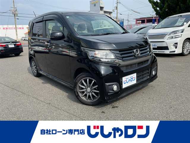 ホンダ Ｎ ＷＧＮ カスタム G ターボパッケージ 和歌山県 2014(平26)年 9.5万km スマートブラック (株)IDOMが運営する【じしゃロン和歌山店】の自社ローン専用車両になります。/こちらは現金またはオートローンご利用時の価格です。自社ローンご希望の方は別途その旨お申付け下さい/ワンオーナー/衝突安全装置/横滑り防止/パドルシフト/クルーズコントロール/Gathers純正CD/AUX/スマートキー×２/プッシュスタート/エアロ/CVT/キセノン/フォグ/保証書・取説有